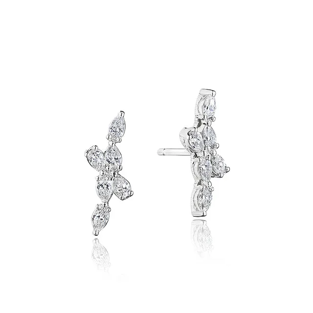 Earrings Tacori Pear Diamond Earrings International Diamond Center