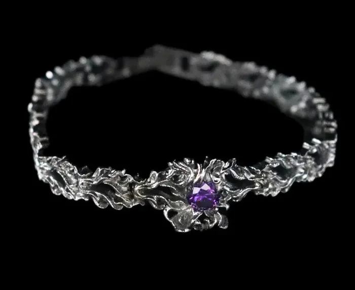 Fashion Jewelry by Yordy Bracelets Purple Burning Jewel Bracelet