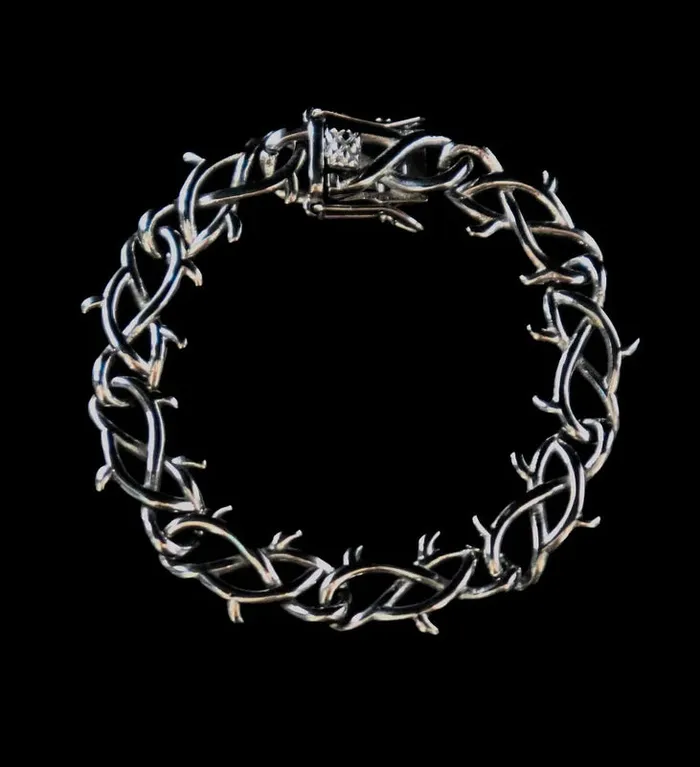 Fashion Jewelry by Yordy Bracelets Silver Barbwire Bracelet