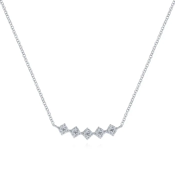 Gabriel Co Kaslique White Gold Necklace 044 CTW International Diamond Center Necklaces Gabriel Co Kaslique White Gold Necklace 044 CTW International Diamond Center Necklaces