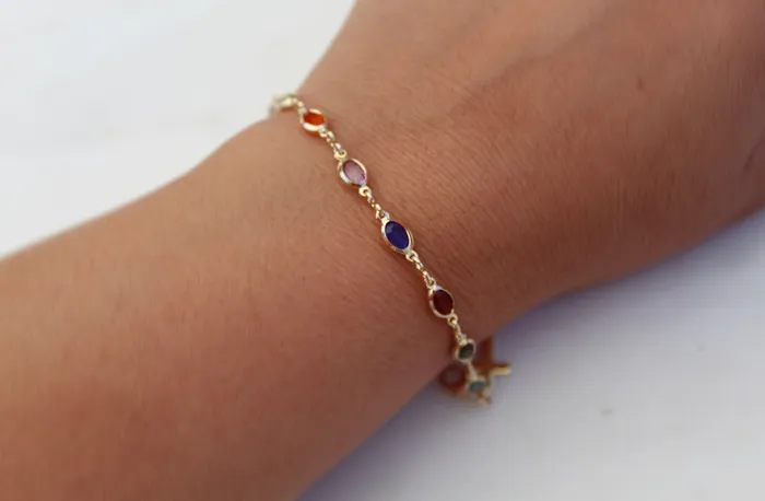 Gem Cross Bracelet The Little Catholic Bracelets