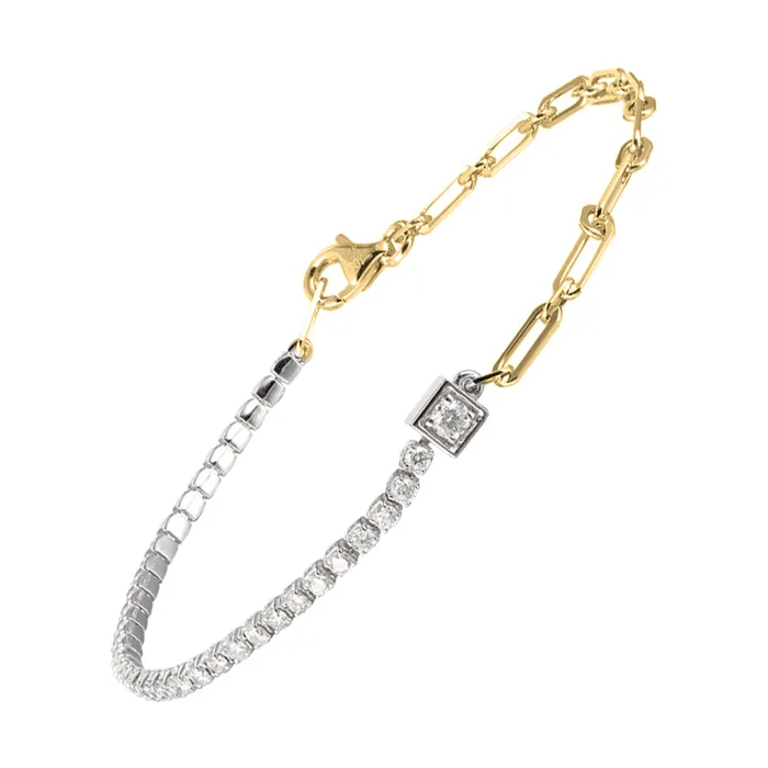 Gems One Bracelets 14Kt White Yellow Gold Diamond 1Ctw Bracelet