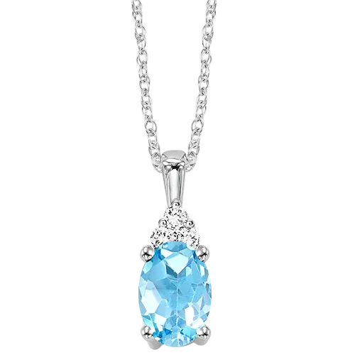 Gems One Necklaces 10K White Gold Color Ens Prong Blue Topaz Necklace 130CT Gems One Necklaces 10K White Gold Color Ens Prong Blue Topaz Necklace 130CT
