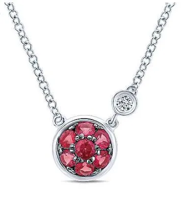 International Diamond Center Gabriel Co Contemporary Sterling Silver Necklace 002 CTW Necklaces International Diamond Center Gabriel Co Contemporary Sterling Silver Necklace 002 CTW Necklaces