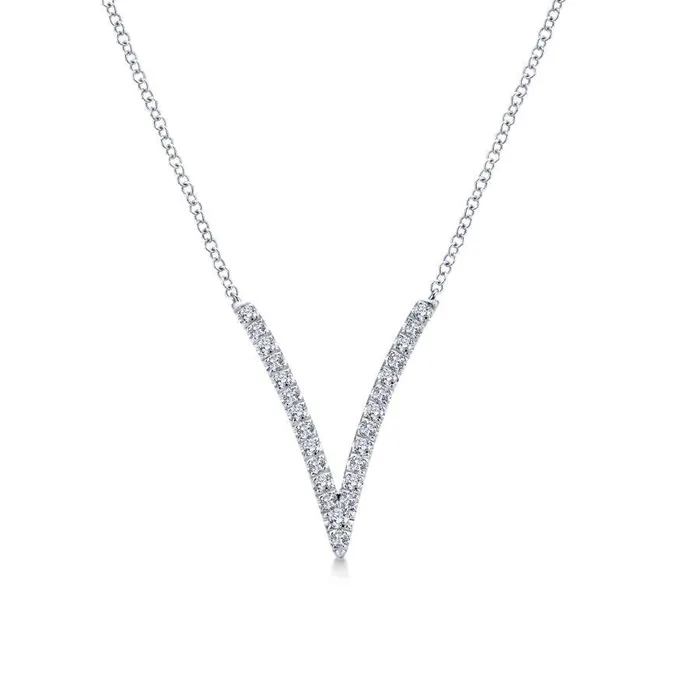 International Diamond Center Necklaces Gabriel Co Kaslique White Gold Necklace 029 CTW International Diamond Center Necklaces Gabriel Co Kaslique White Gold Necklace 029 CTW