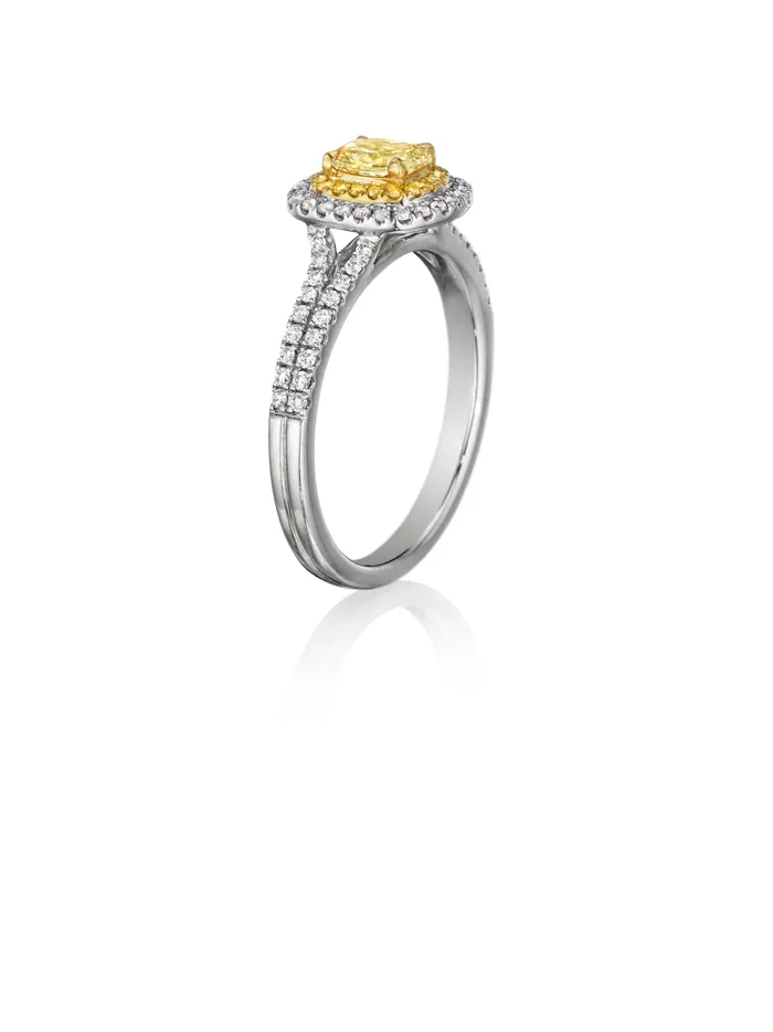 International Diamond Center Rings Henri Daussi Cushion Collection Diamond Ring Setting 055 CTW International Diamond Center Rings Henri Daussi Cushion Collection Diamond Ring Setting 055 CTW