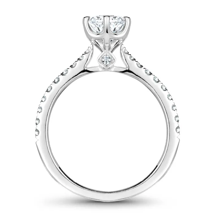 International Diamond Center Rings Noam Carver White Gold 6Prong Diamond Engagement Ring Setting 027 CTW