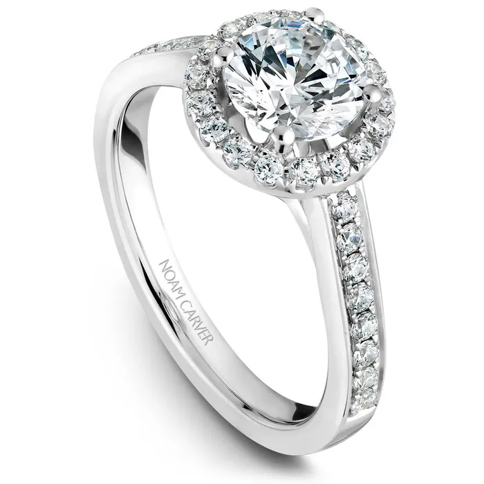International Diamond Center Rings Noam Carver White Gold Channel Set Diamond Engagement Ring Setting with Halo 039 CTW International Diamond Center Rings Noam Carver White Gold Channel Set Diamond Engagement Ring Setting with Halo 039 CTW