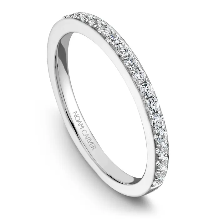 International Diamond Center Rings Noam Carver White Gold Channel Set Diamond Engagement Ring Setting with Halo 039 CTW
