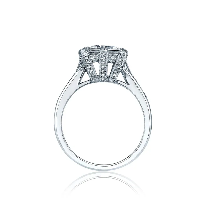 International Diamond Center Rings Tacori 18k White Gold Simply Tacori Princess Diamond Engagement Ring Setting 068CTW International Diamond Center Rings Tacori 18k White Gold Simply Tacori Princess Diamond Engagement Ring Setting 068CTW