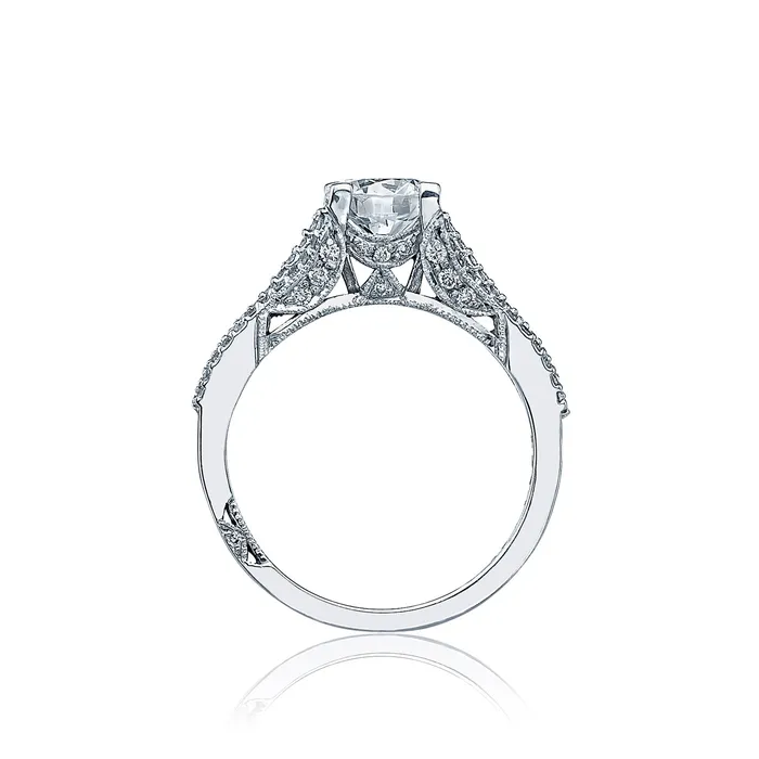 International Diamond Center Rings Tacori 18k White Gold Simply Tacori Round Diamond Engagement Ring Setting 038 CTW International Diamond Center Rings Tacori 18k White Gold Simply Tacori Round Diamond Engagement Ring Setting 038 CTW