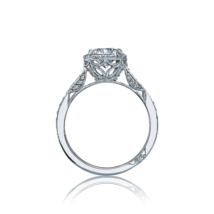 International Diamond Center Rings Tacori Platinum Dantela Round Diamond Engagement Ring Setting 013 CTW International Diamond Center Rings Tacori Platinum Dantela Round Diamond Engagement Ring Setting 013 CTW