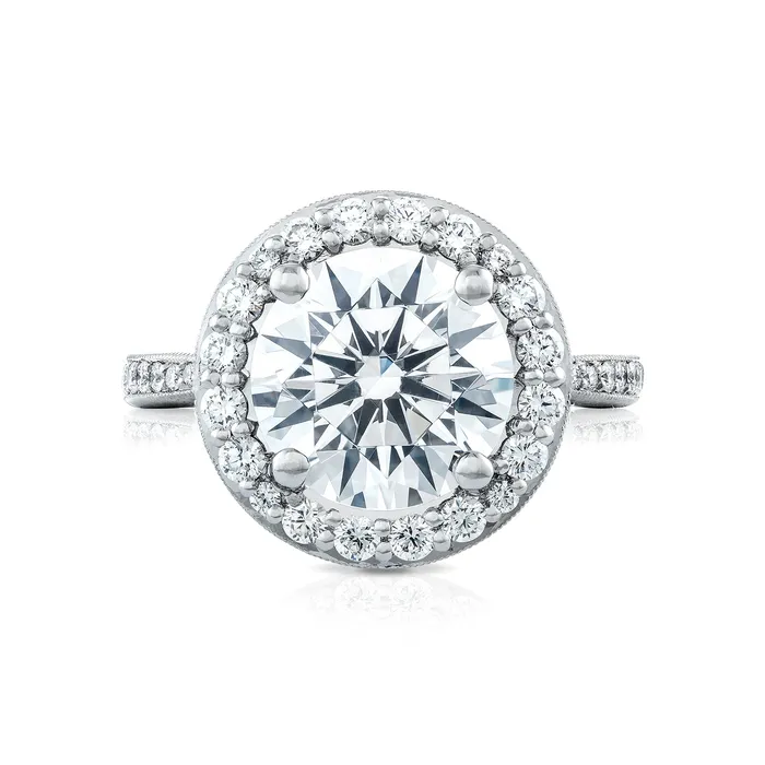 International Diamond Center Rings Tacori Platinum RoyalT Round Diamond Engagement Ring Setting 097 CTW International Diamond Center Rings Tacori Platinum RoyalT Round Diamond Engagement Ring Setting 097 CTW