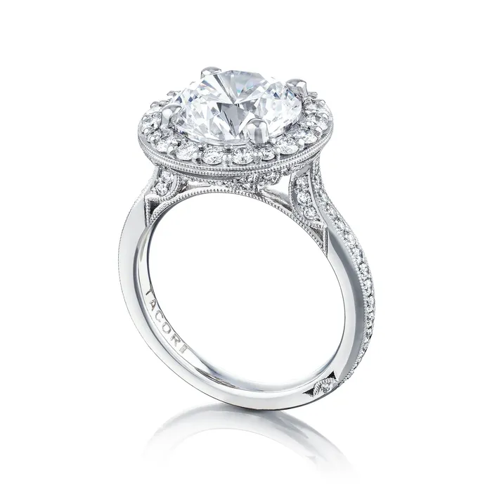 International Diamond Center Rings Tacori Platinum RoyalT Round Diamond Engagement Ring Setting 097 CTW International Diamond Center Rings Tacori Platinum RoyalT Round Diamond Engagement Ring Setting 097 CTW