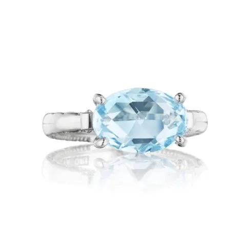 International Diamond Center Rings Tacori Sky Blue Topaz East West Fashion Ring International Diamond Center Rings Tacori Sky Blue Topaz East West Fashion Ring