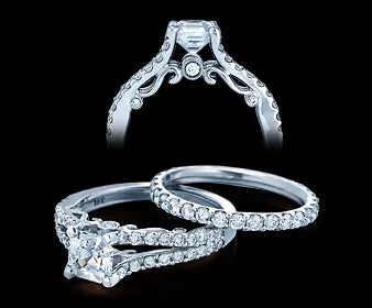 International Diamond Center Verragio Insignia Princess Diamond Engagement Ring Setting 055 CTW Rings International Diamond Center Verragio Insignia Princess Diamond Engagement Ring Setting 055 CTW Rings