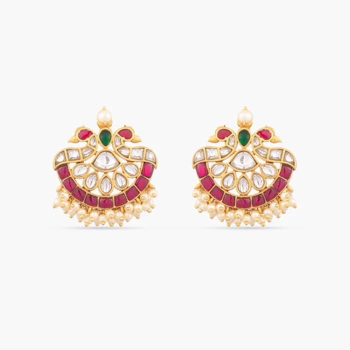 Kalapi Jadau Silver Earrings SILVER Earrings