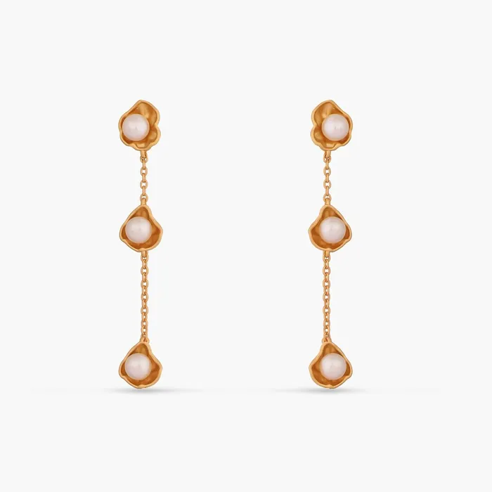 Kiva Dainty Silver Drop Earrings SILVER Earrings
