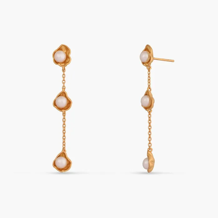 Kiva Dainty Silver Drop Earrings SILVER Earrings