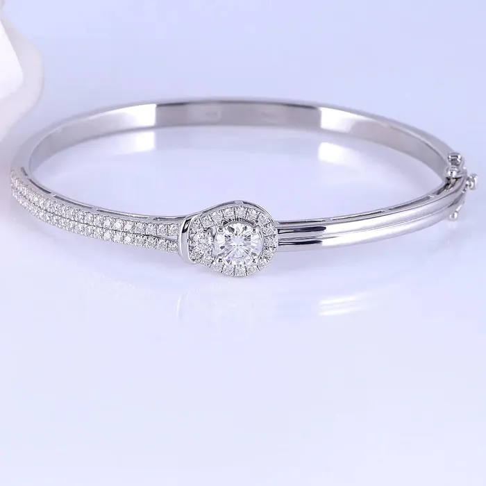 Luxus Moissanite Rings Jewelry Bracelets Platinum Plated Silver Moissanite Bracelet 2ctw Luxus Moissanite Rings Jewelry Bracelets Platinum Plated Silver Moissanite Bracelet 2ctw