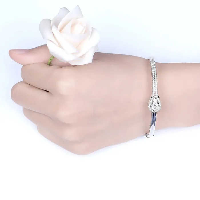 Luxus Moissanite Rings Jewelry Bracelets Platinum Plated Silver Moissanite Bracelet 2ctw Luxus Moissanite Rings Jewelry Bracelets Platinum Plated Silver Moissanite Bracelet 2ctw
