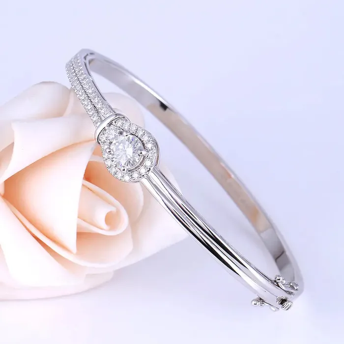 Luxus Moissanite Rings Jewelry Bracelets Platinum Plated Silver Moissanite Bracelet 2ctw Luxus Moissanite Rings Jewelry Bracelets Platinum Plated Silver Moissanite Bracelet 2ctw