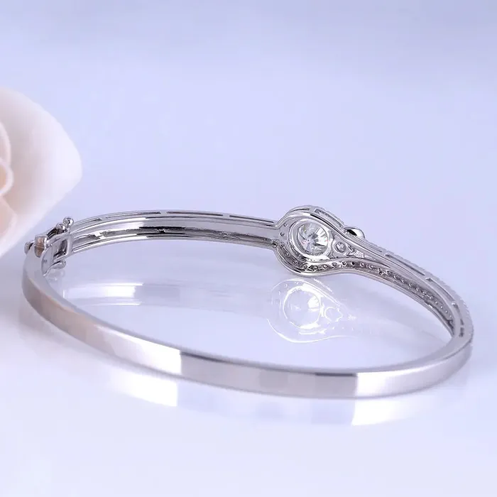 Luxus Moissanite Rings Jewelry Bracelets Platinum Plated Silver Moissanite Bracelet 2ctw Luxus Moissanite Rings Jewelry Bracelets Platinum Plated Silver Moissanite Bracelet 2ctw