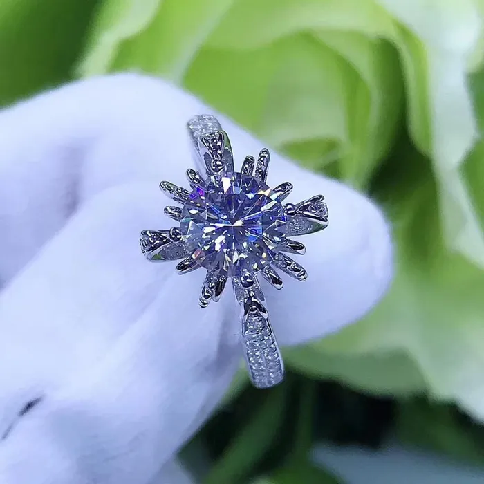 Luxus Moissanite Rings Jewelry Platinum Plated Silver Vintage Moissanite Ring 08ct or 1ct Rings Luxus Moissanite Rings Jewelry Platinum Plated Silver Vintage Moissanite Ring 08ct or 1ct Rings