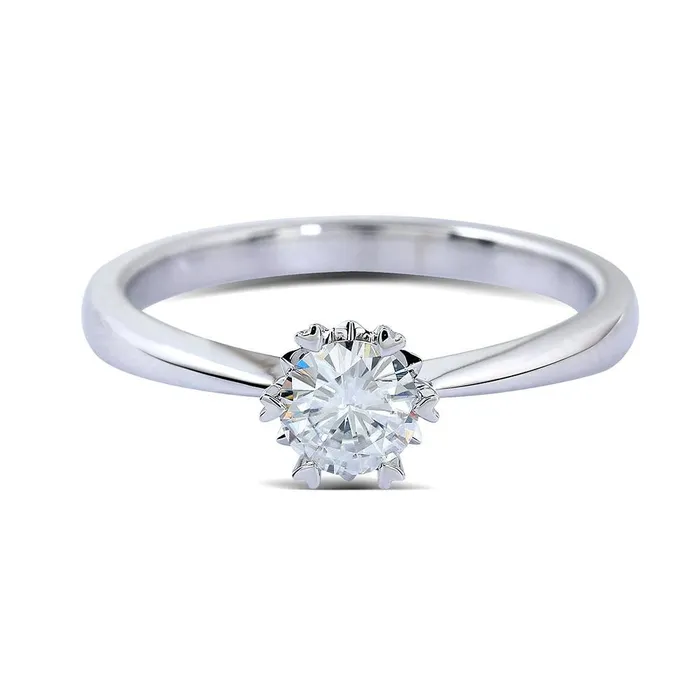 Luxus Moissanite Rings Jewelry Rings 14k White Gold Solitaire Moissanite Ring 05ct