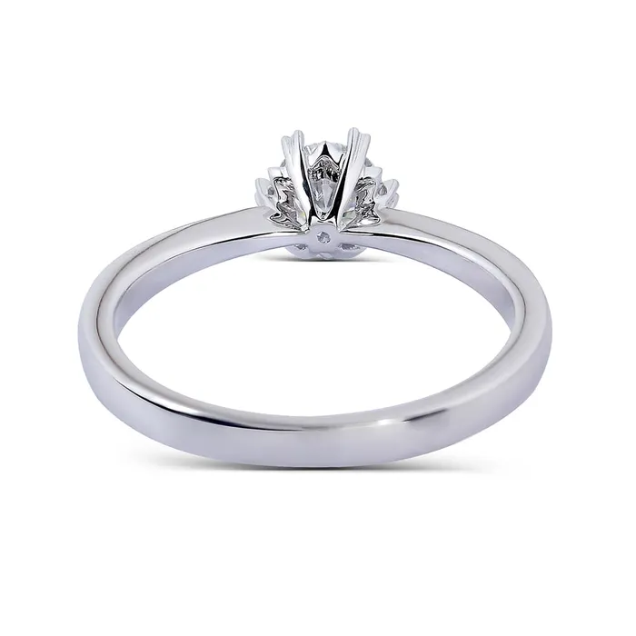 Luxus Moissanite Rings Jewelry Rings 14k White Gold Solitaire Moissanite Ring 05ct