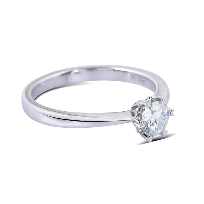 Luxus Moissanite Rings Jewelry Rings 14k White Gold Solitaire Moissanite Ring 05ct