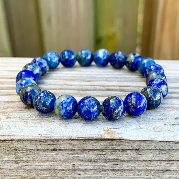 Magic Crystals Bracelets Lapis Lazuli Gemstone Elastic Bead Bracelet