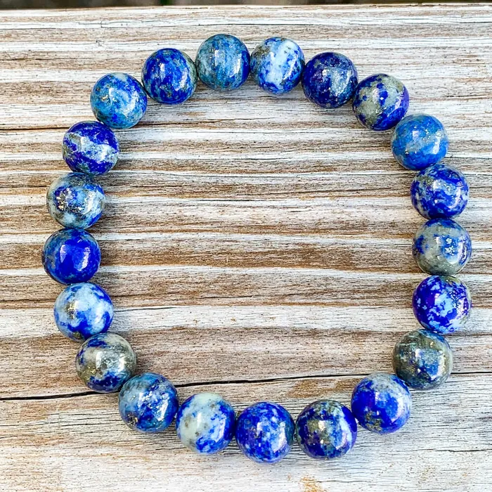 Magic Crystals Bracelets Lapis Lazuli Gemstone Elastic Bead Bracelet