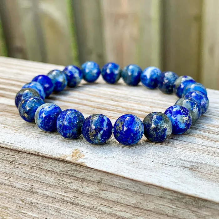 Magic Crystals Bracelets Lapis Lazuli Gemstone Elastic Bead Bracelet