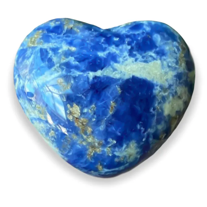 Magic Crystals Gemstone Puffy 30mm Heart Stone Necklaces