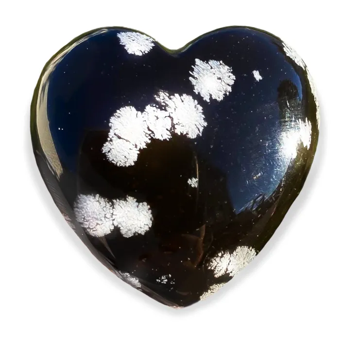 Magic Crystals Gemstone Puffy 30mm Heart Stone Necklaces
