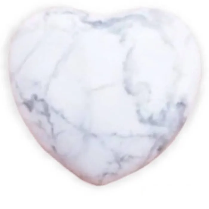 Magic Crystals Gemstone Puffy 30mm Heart Stone Necklaces