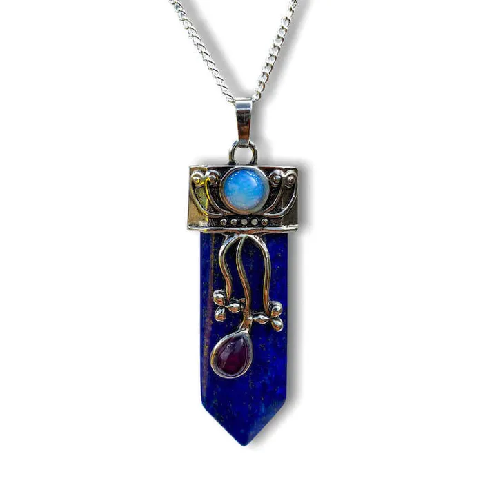 Magic Crystals Necklaces Flower Point Gemstone Pendant Necklace