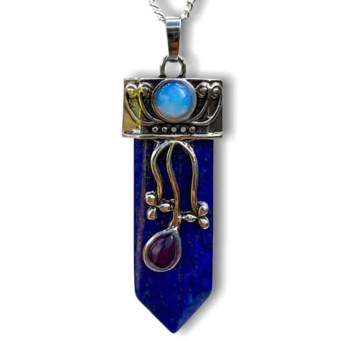 Magic Crystals Necklaces Flower Point Gemstone Pendant Necklace