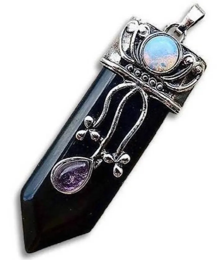 Magic Crystals Necklaces Flower Point Gemstone Pendant Necklace