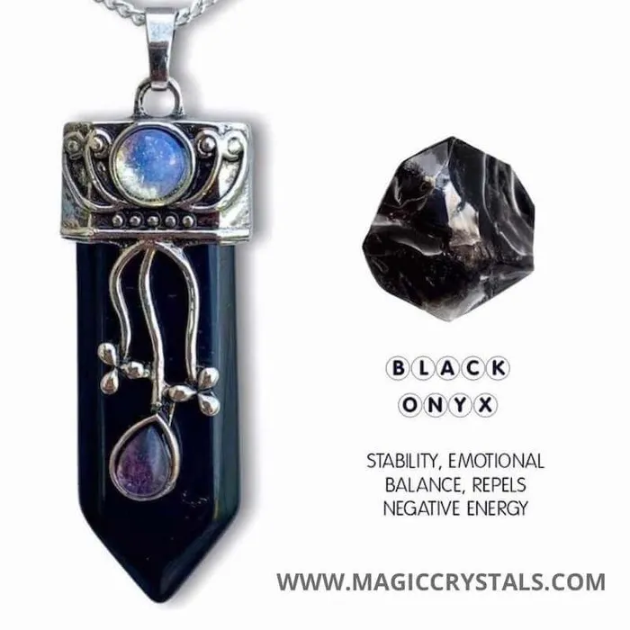 Magic Crystals Necklaces Flower Point Gemstone Pendant Necklace