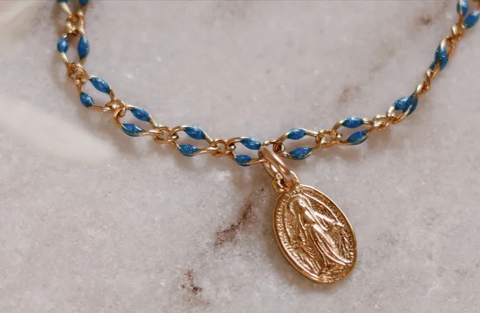 Marys Grotto Miraculous Medal Bracelet The Little Catholic Bracelets