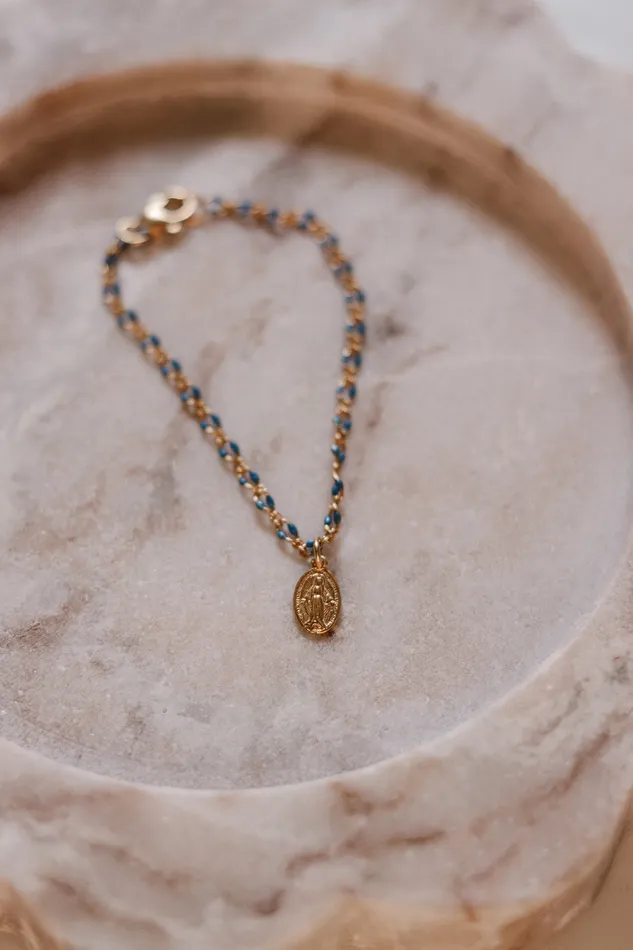 Marys Grotto Miraculous Medal Bracelet The Little Catholic Bracelets