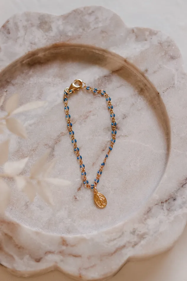 Marys Grotto Miraculous Medal Bracelet The Little Catholic Bracelets