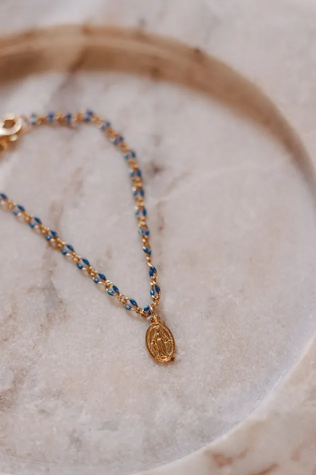 Marys Grotto Miraculous Medal Bracelet The Little Catholic Bracelets