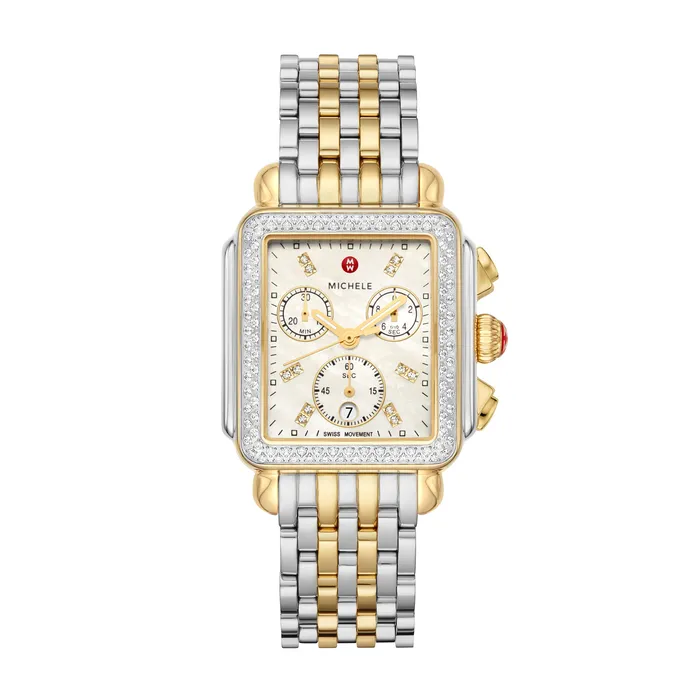 MICHELE Watches Watches MICHELE Watches Deco Stainless Diamond Watch 33mm