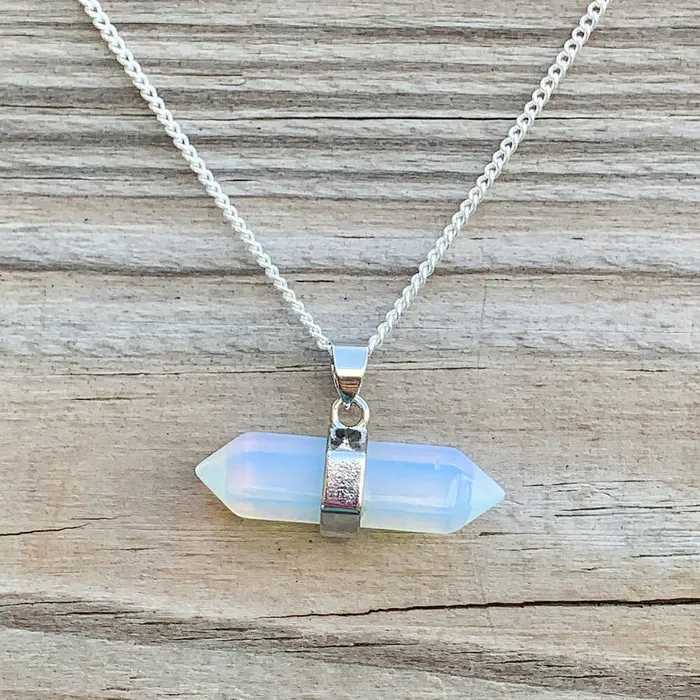 Necklaces Double Point Horizontal Crystal Necklace Magic Crystals