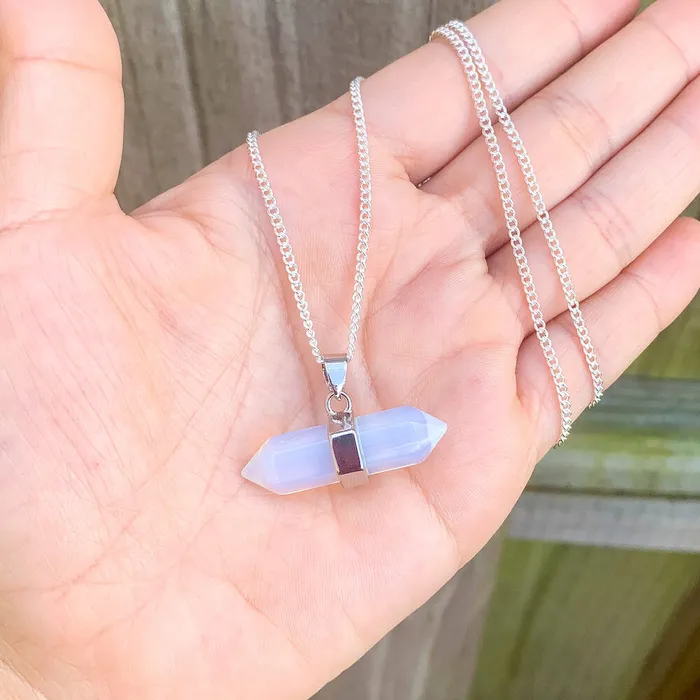 Necklaces Double Point Horizontal Crystal Necklace Magic Crystals