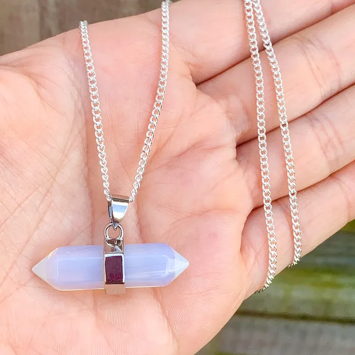Necklaces Double Point Horizontal Crystal Necklace Magic Crystals