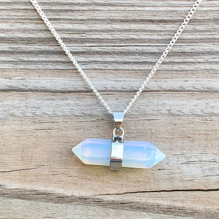 Necklaces Double Point Horizontal Crystal Necklace Magic Crystals